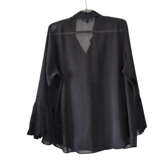 Addition Elle Vintage Renaissance Semi Sheer Whimsigoth Victorian Blouse 20 - Picture 2 of 6